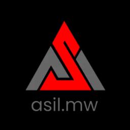logo for telecommunication company, typography style, with triangle icon.colors are red and gray.